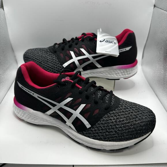 ASICS Gel-Exalt 4 Running Shoes Black Pink & White Sneakers Women’s Size 11 - Picture 1 of 8